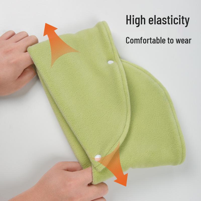 Winter Scarf for Kids: Warm Fleece Snap Neck Warmer & Protector