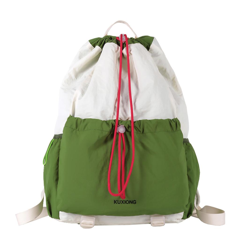 Schoolbag Versatile Ins Lightweight Bundle Drawstring Backpack Men's and Women's Sports and Leisure Mountaineering Travel Backpack College Bag