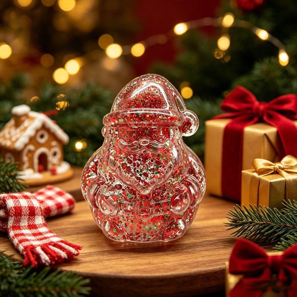 Christmas Tree/Santa Claus Shape Xmas Anti Stress Squeeze Toy With Sequins Sensory Toy Office