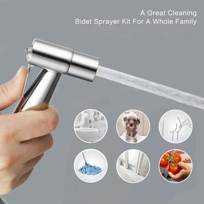 Handheld Water Sprayer Shower Head Bathroom Stainless Steel Faucet Spray Bidet Sprayer Bathroom Accessories Anal Douche Nozzle