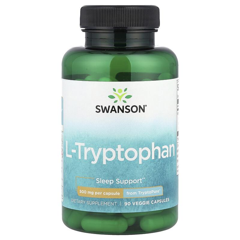 L-Tryptophan, 500 Mg, 90 Veggie Capsules