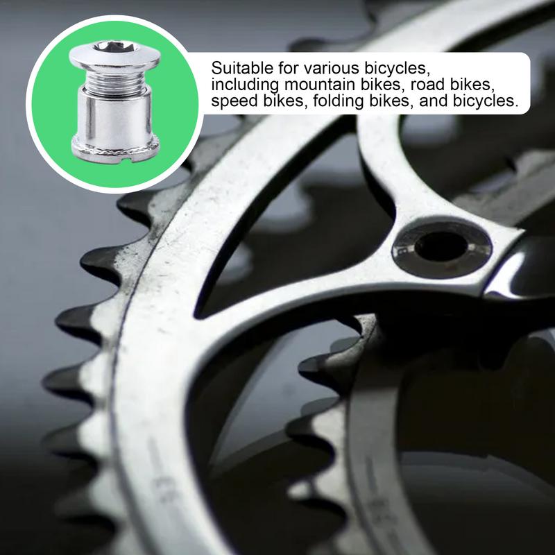 Crank Screws Bike Steel Chainring Screws Bike Accessories Bicycle Crank Fixing Bolt Lightweight Sturdy For Mountain Bikes