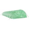 VidaXL Serre avec cadre en acier vert 80 m² 16x5x2,3 m, polytunnel, serre à cadre froid, serre pour tomate, serre de jardin, 3188089