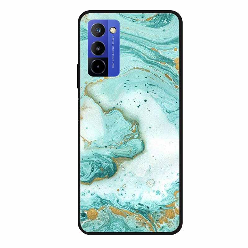 Für Wiko 10 Hülle Marmor 6,75" TPU Weiches Silikon Rückseite Handyhülle für Wiko 10 Wiko10 Coque Cartoon Antischock Stoßfest Funda