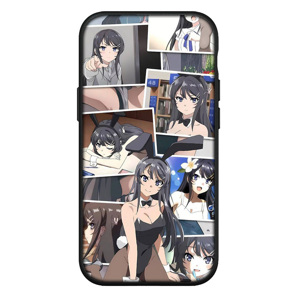 

Чехол для iPhone 16 15 X XR Samsung Galaxy S24 S23 A16 Xiaomi Redmi Note 13 12 11 Pro Max 9 14 Plus Huawei OPPO Bunny Girl Senpai Mai Sakurajima for Redmi Note 12 Pro 4G аэро