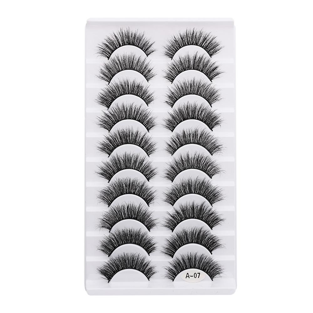 Thick Long False Eyelashes Fluffy Wispies Lashes Beauty Makeup Eyelashes Extension Tools  Woman