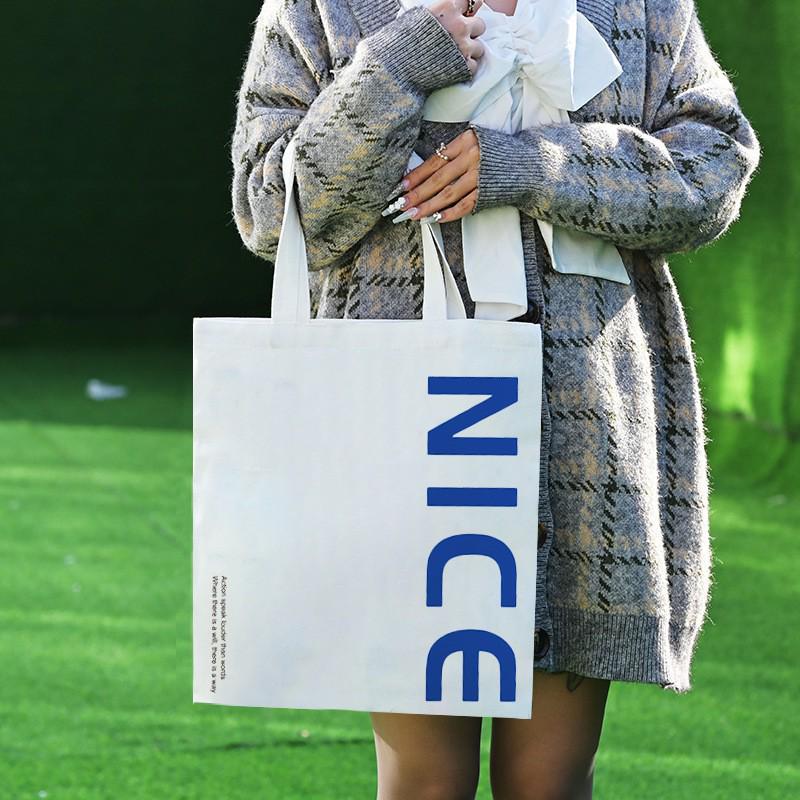 Customizable Eco-Friendly Canvas Tote with Logo or Hand-Painted Designs - Blank Cotton Bag Available for Personalization.