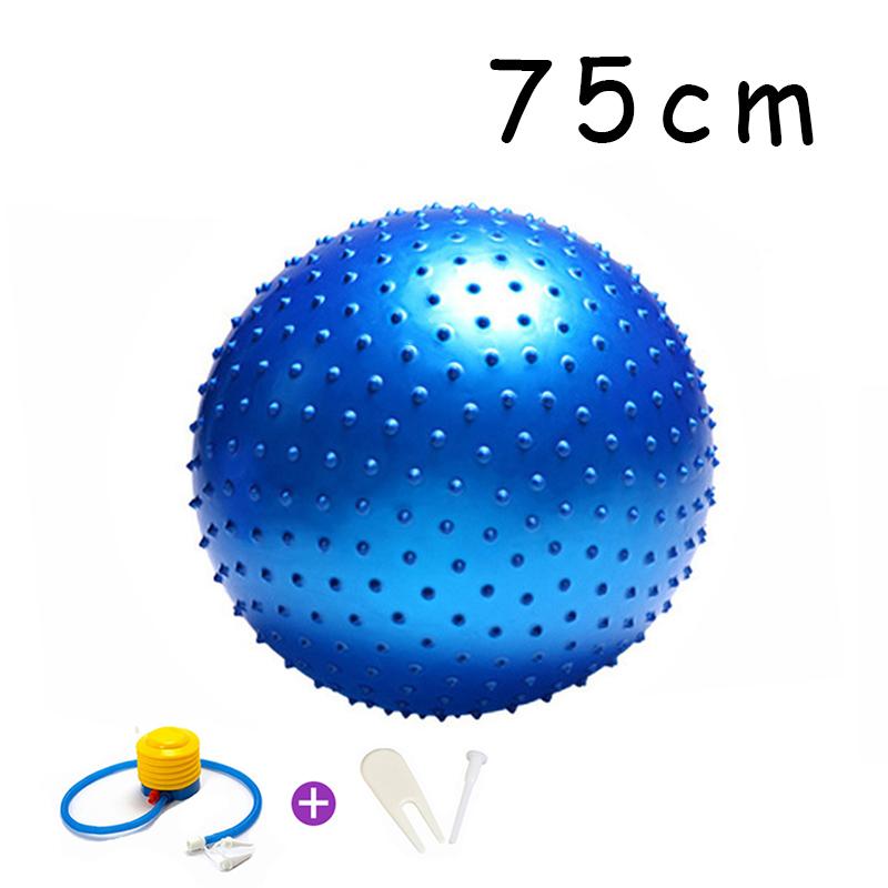 55cm/65cm/75cm/85cm Point Massasjeball Yogaball med Pump Hedgehog Fitness Baller Fitball Pilates Balansetrening Sport GYM