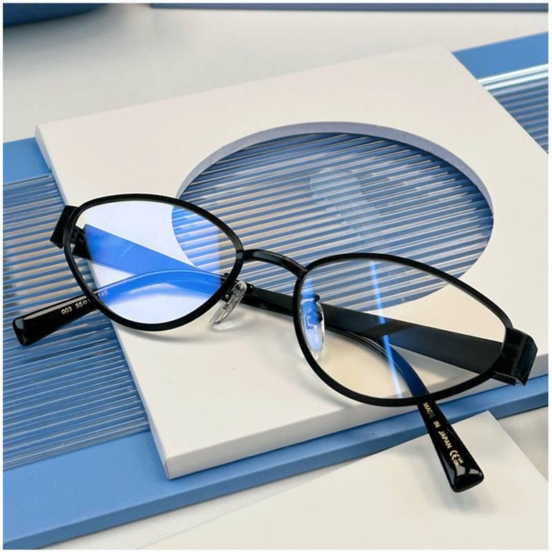 Ni Ni Gold Cat Eye Retro Sunglasses, Unisex Round-Square, Myopia-Compatible