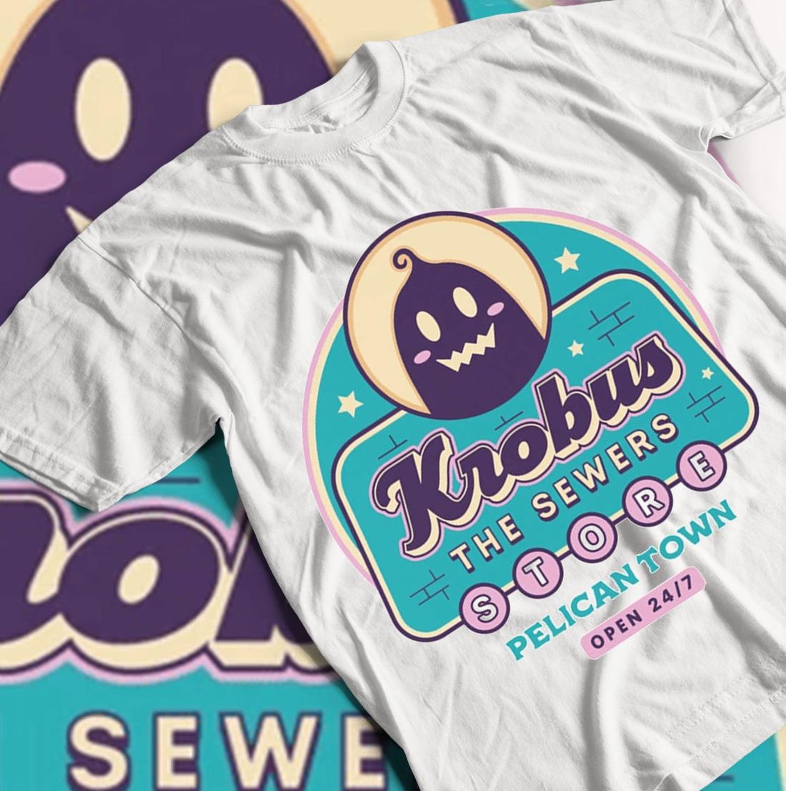 Unisex Krobus Merchant Emblem Stardew Valley Gaming T-Shirt, Stardew Shirt, Video Game Tee XL