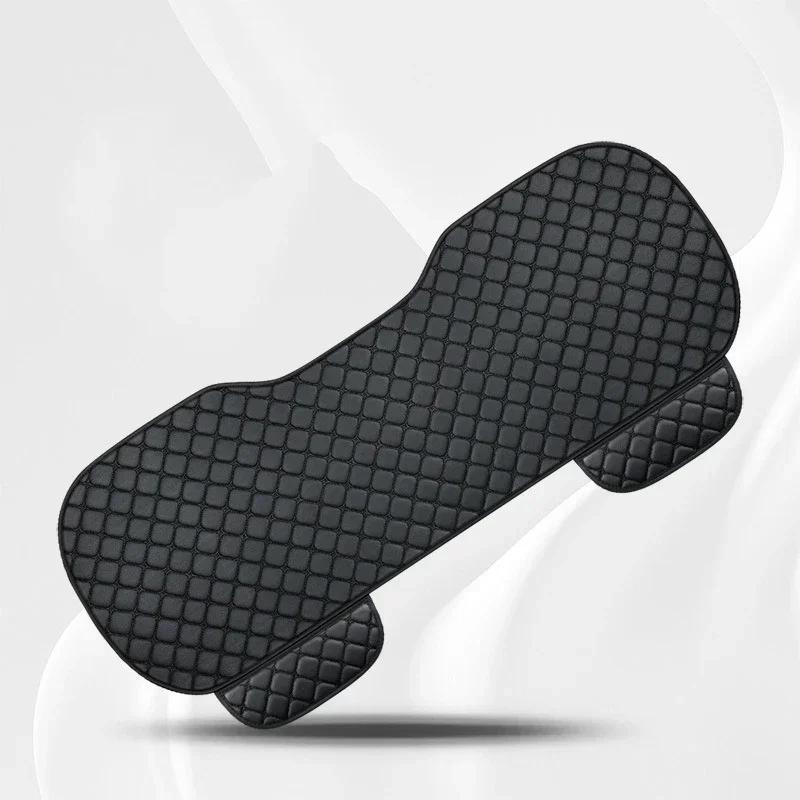 Four Seasons Leather Car Seat Cushion Pad Mat Car Seat Covers Set Front Rear Seat Protector Auto Interior Accessories Universal