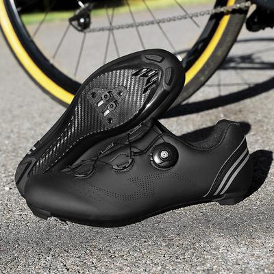 Mens Cycling Shoes With Stiff Sole Breathable Road MTB Indoor Trainer Non-Cleat Clipless Options
