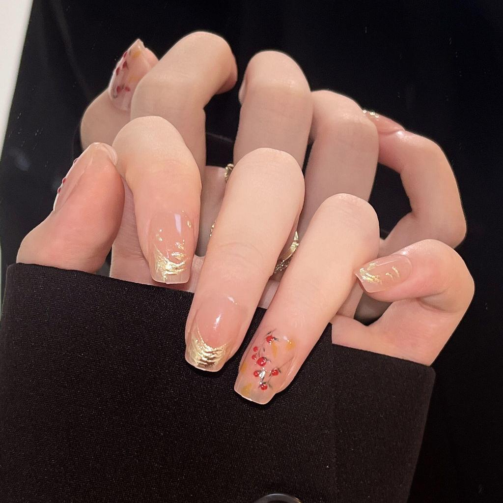 Detachable Ballerina False Nails Wearable Fake Nails Full Cover Long Nail Tips Manicure Tool Press On Nails