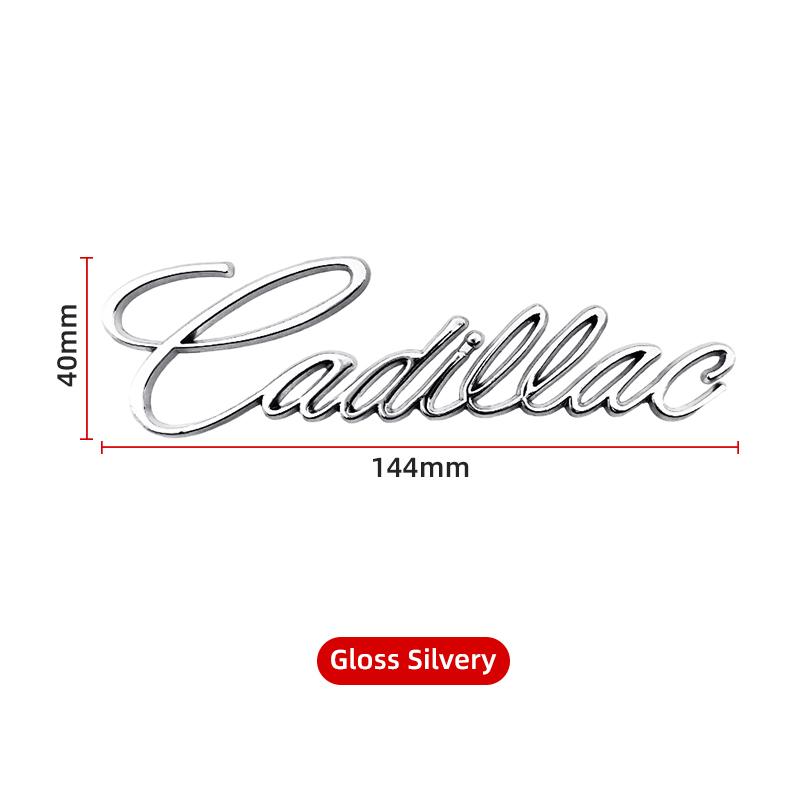 3D Metal Letter Car Tail Sticker Fender Side Trunk Badge For Cadillac ATS BLS CTS EXT SLR SRX STS XT4 XTS XT6 Escalade Deville
