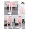 Leggings, weich, elastisch, reine Baumwolle, einfarbig, Mädchen-Leggings für Zuhause