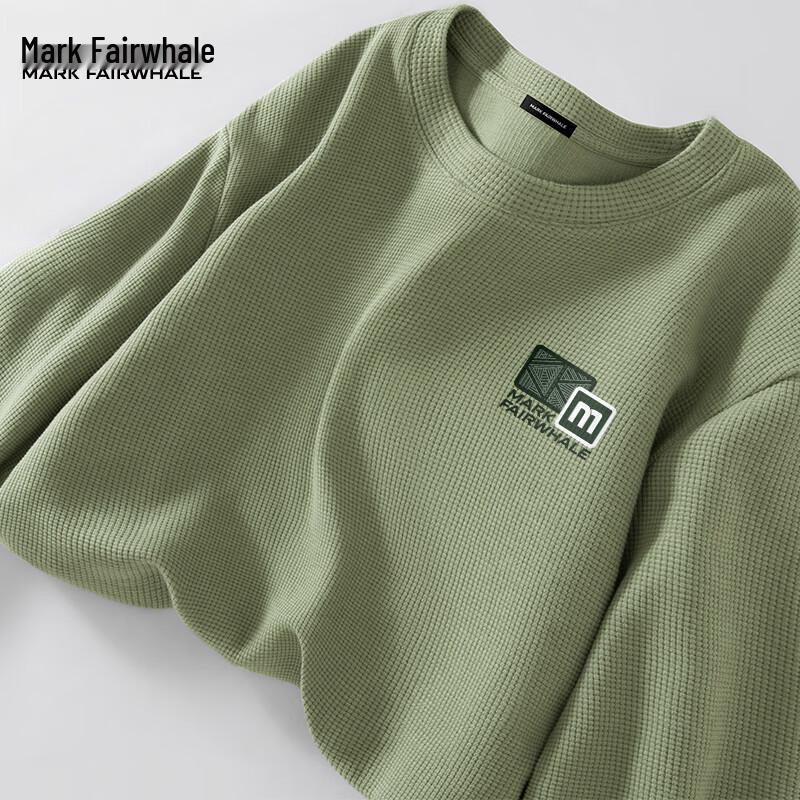 Mark Fairwhale Men's Heavyweight Waffle Knit Long Sleeve T-Shirt