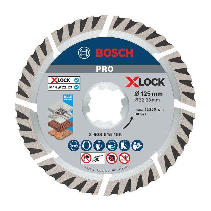 Meuleuse angulaire filaire - BOSCH PROFESSIONAL - GWX 14-125 - 1400 W - 125 mm - X-LOCK+ disque diamanté X-LOCK 125mm 2608615166