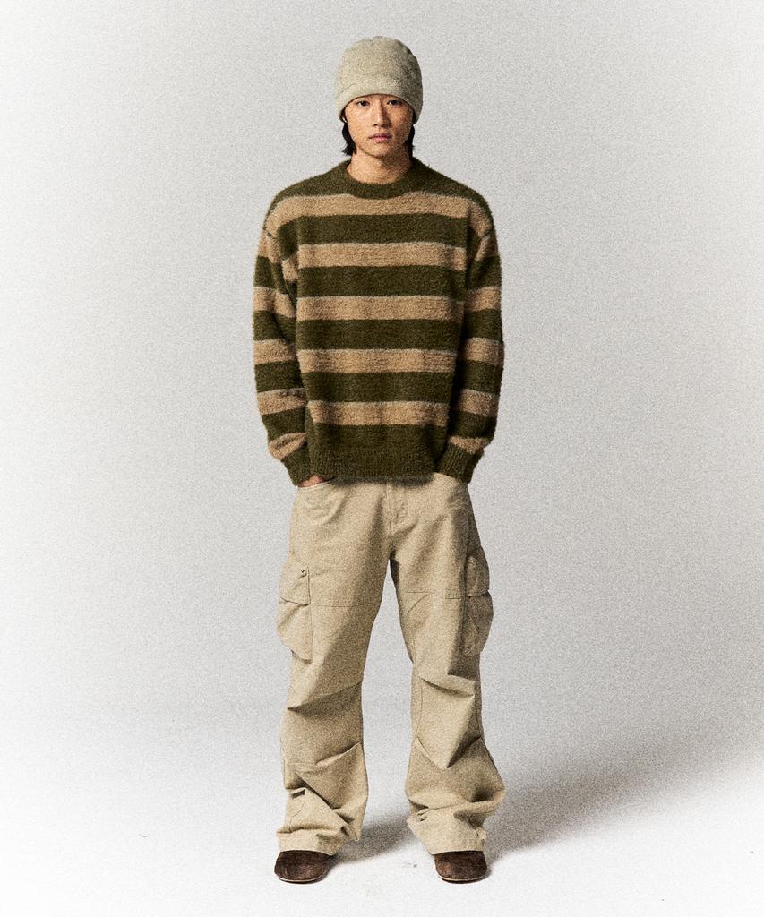 SLOWACID Fleece Bush Beanie [Olive Beige]