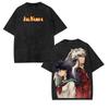 Hot Anime Inuyasha Higurashi Kagome Graphic Tee Men Women Clothing Washed Cotton Tshirt Casual T-shirt Harajuku Vintage T Shirt