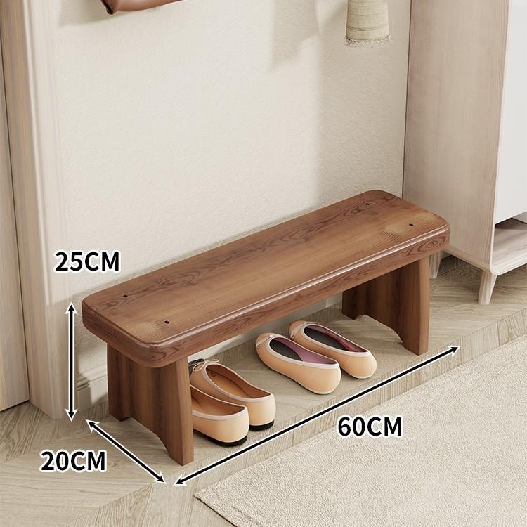 Wooden Shoe Changing Stool Living Room Bench Luxury Decorative Entrance Low Benches Multifunctional Modern Rectangular Stools