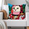 R-romero B-Britto Art Pillow Case Applicable Space For Guest Rooms Interiors Cars Office House Decoration
