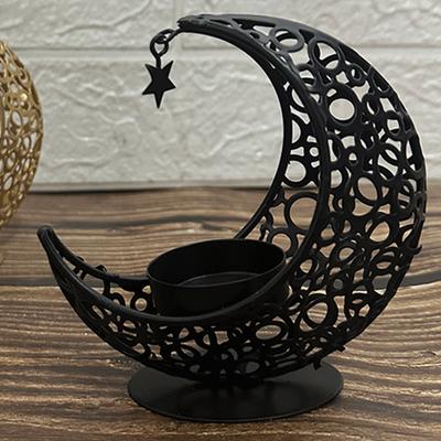 Kerzenhalter Mond Kerzenhalter Heimpartydeko Ramadan Teelichthalter Halter Eid Mubarak Tischdeko für Eid Al Adha Geschenke