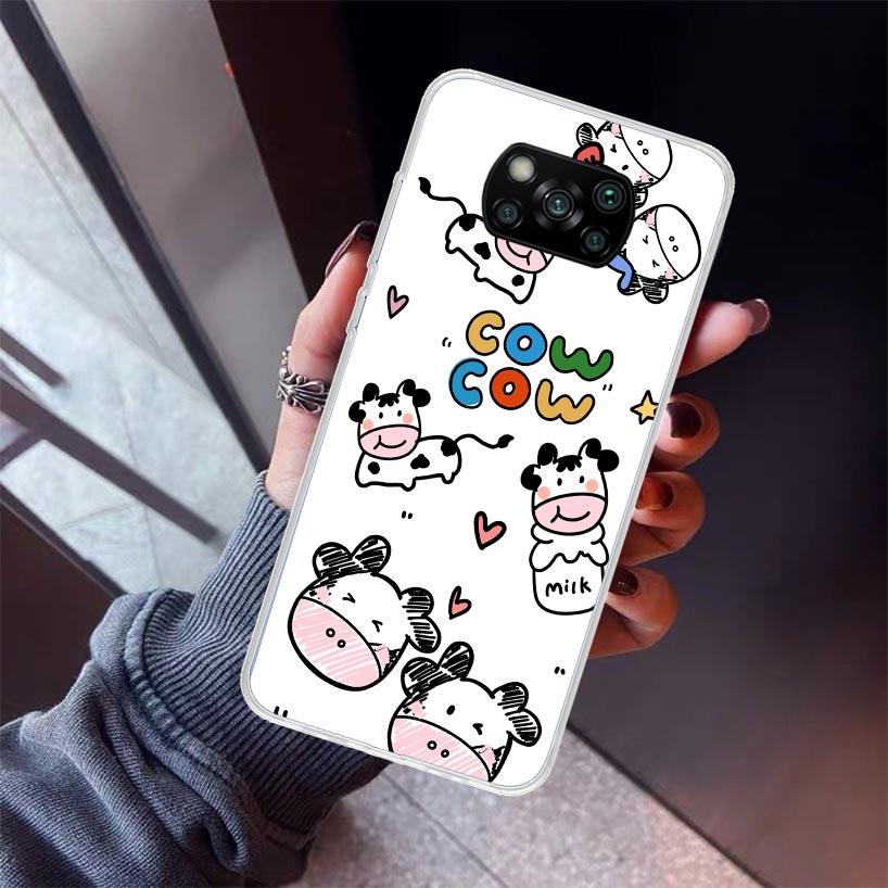 

Dairy Cattle Cow Speckle Cute Phone Case for Xiaomi Poco F7 Ultra X7 X6 X5 Pro X4 Gt M8 M7 Redmi 15 15C 13 13C 12 12C Soft Cover Xiaomi Poco M8 Pro