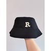 Bucket Hat Simple R Letter Trend Men and Women Versatile Casual Fashion Student Couple Outdoor Sun Protection