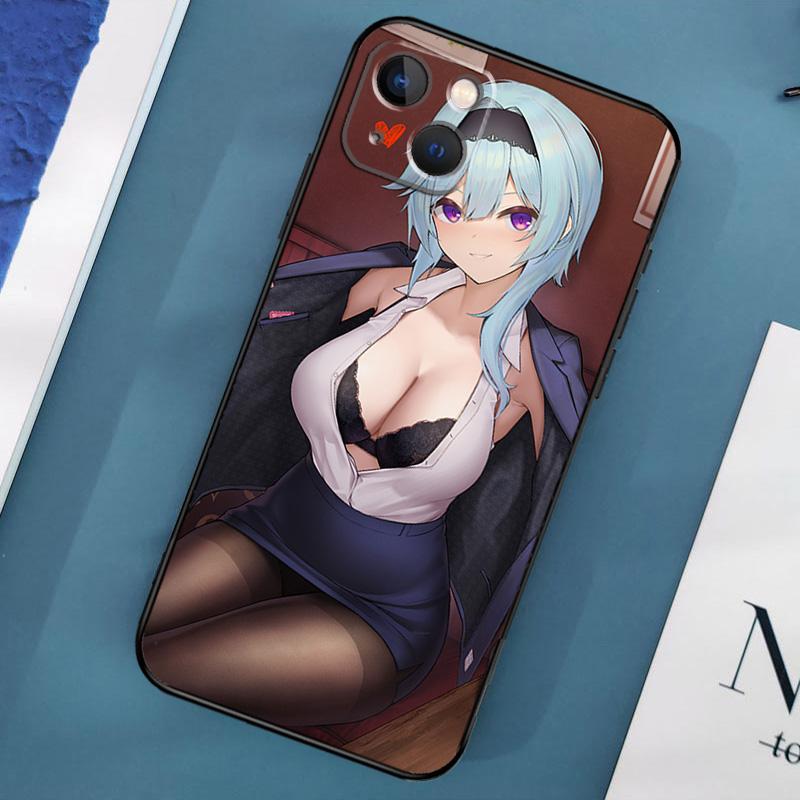 Cute Sexy Eula Game Phone Case For iPhone 15 14 Pro Max 11 13 12 Mini X XR XS Max SE 2020 7 8 Plus Cover Capa