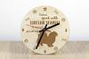 Tibetan Spaniel - Clock with Dog, Wooden Clock with Engraving, Personalised Clock by Art-Dog