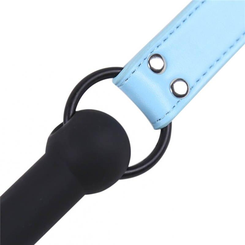 Pink Blue Silicone Dog Bone Gag Puppy Pony Pet Play   Restraints Gags