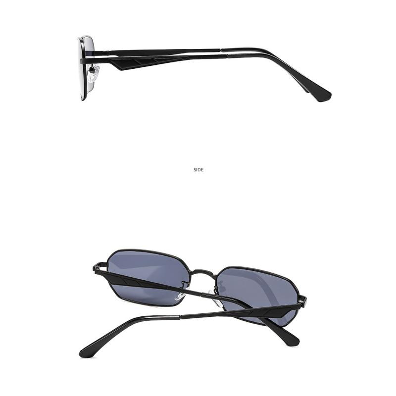 Women's sunglasses, fashionable metal square sunglasses, men's and women's driving sunglasses.