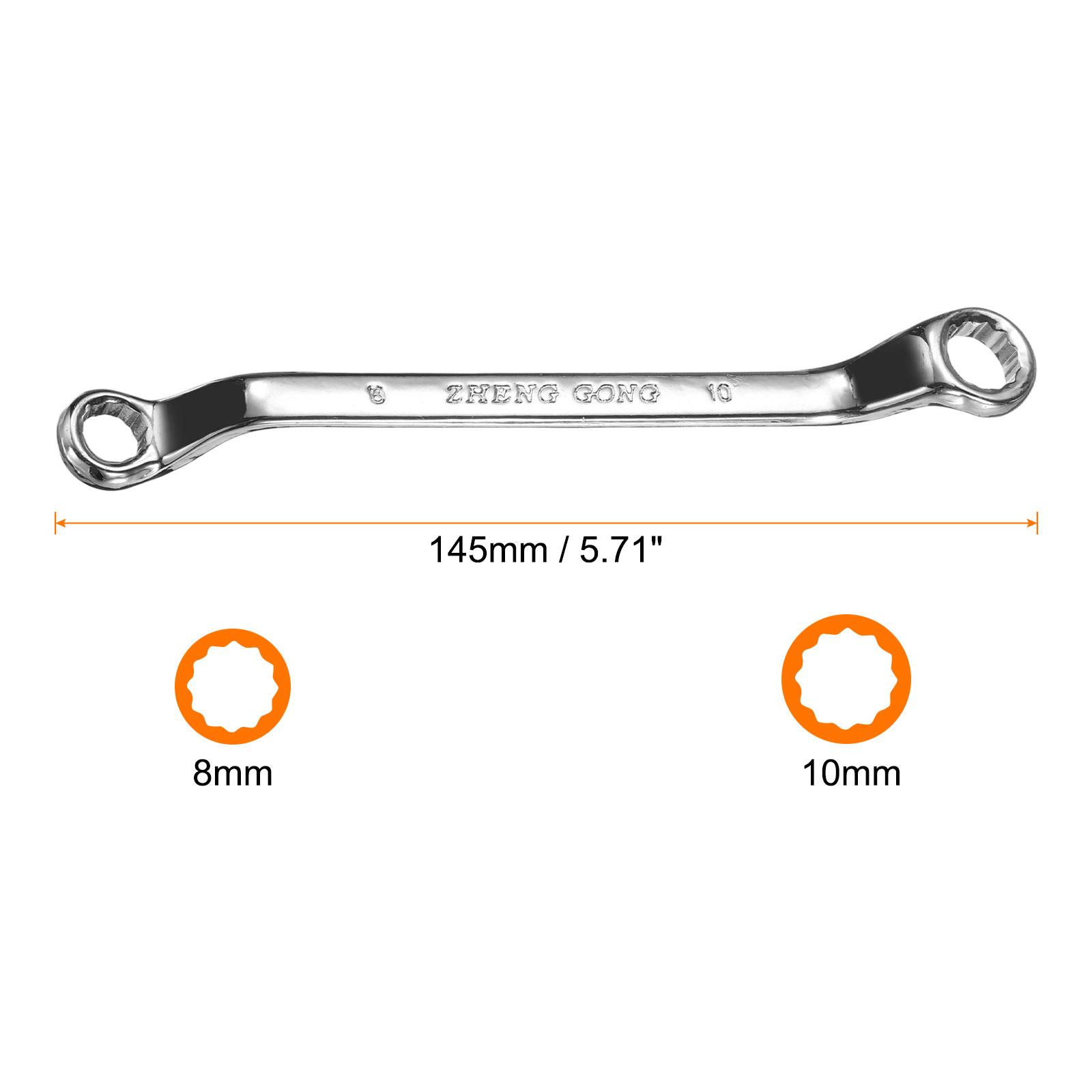 

1/2pcs 45 Degree Offset Box End Wrench Metric 12 Point Mirror Double Box Wrenches Long Industrial Grade Torx Box Wrench Tool 1pcs