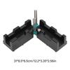Corner Measuring Tool Miter Angles Cutting Tools 2 In 1 ABS Black High Accuracy Wear Resistance Measuring Template Instrument