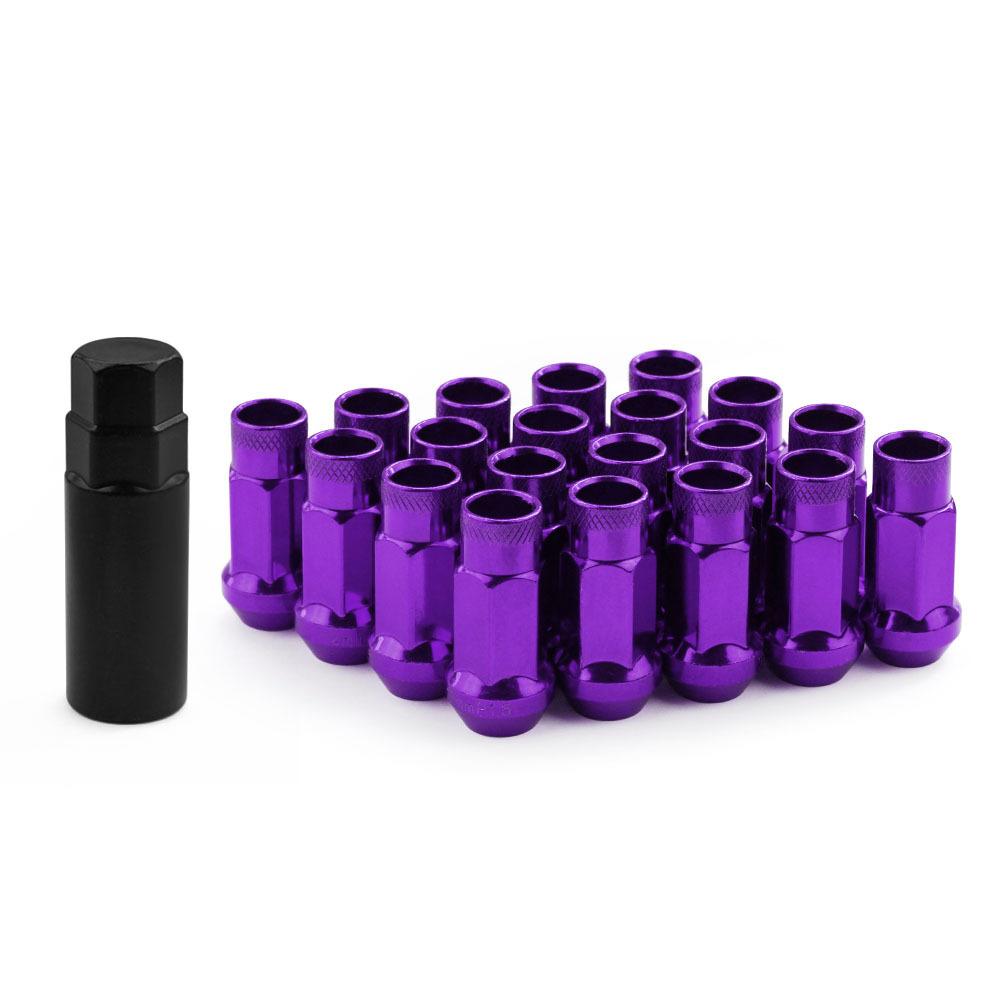

Car Modification Screws Wheel Hub Nuts Hexagonal Lightweight Racing Tire Nuts M12x1.5 M12x1.25 Wheel Hub Screws M12x1.5 фіолетовий