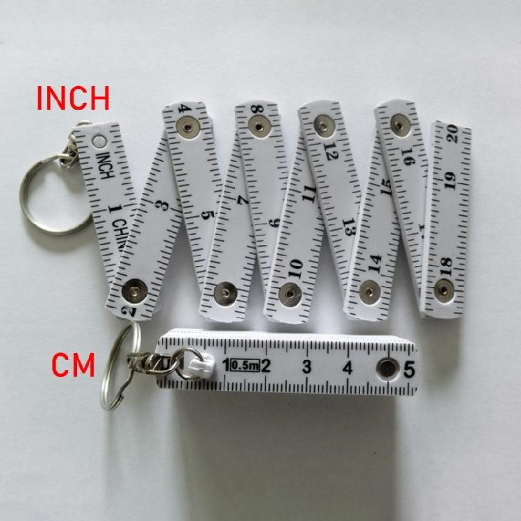 Convenient 50cm Folding Ruler Keychains DIY Measurement Gadgets Perfect For Measurements And Multifunctional Use