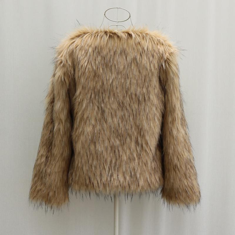 Autumn and Winter New Fox Fur Coat Short Loose Warm Large Size Raccoon Fur Coat Casual