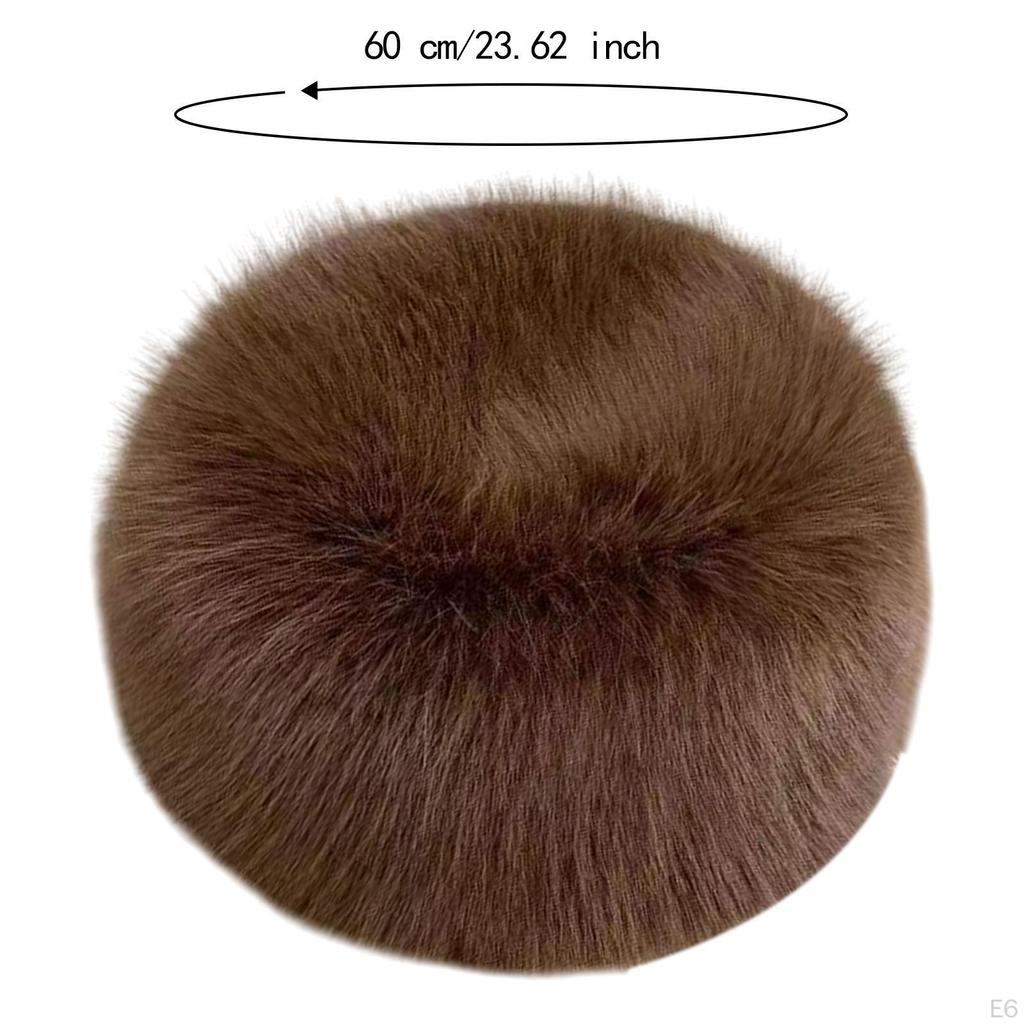 Womens Fisherman Hat Comfortable Thick Trendy Plush Faux Fur for Outdoor