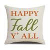Colorful English Letters Autumn Linen Pillow Covers Home Furnishings Modern Simple Sofa Cushions