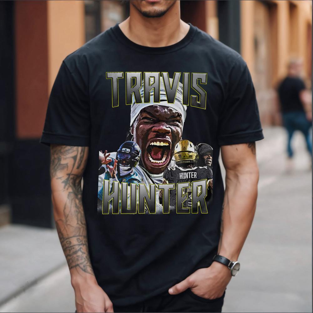 

Travis Hunter Let Him Cook Buffalo Wild Wings Bootleg T Shirt Black Mens Unisex T-Shirt S