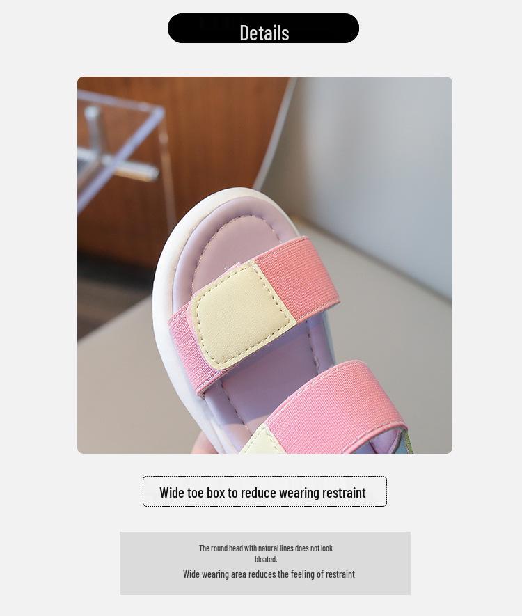 Mädchen 2025 Frühling/Sommer Camouflage Zehensandalen - Modische Strandschuhe mit weichen Sohlen für Kinder