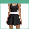 With Tennis Charmleaks Womens Dress Builtin Shorts Scalloped Golf Dress Racerback Athletic Skirts