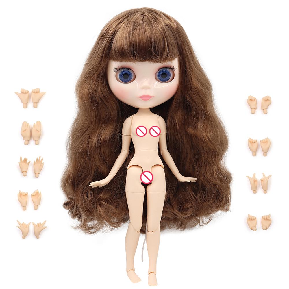 Păpușă ICY DBS Blyth 1/6 corp articulat jucărie BJD față albă lucioasă față neagră mată cu mâini extra AB și panou păpușă DIY fată
