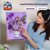 Meike Creative DIY French Flower Painting Activity: Handmade Fun for Parent-Child and Team Art Salon