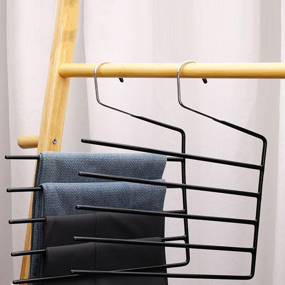 Anti-slip Multi-Pants Hanger Thickened and Reinforced Plastic-coated Organizer Gifts Towel Rack