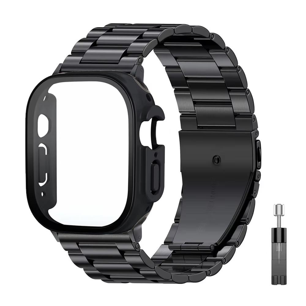 Stainless Steel titanium alloy Strap For Apple Watch Band Ultra 2 49mm 44mm 45mm 41mm Bracelet iwatch Series 6/7/8/9 watch case