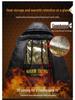 Men's High-End Black and Gold Cotton Hooded Winter Jacket – Warm, Thick, Windproof, Cold-Resistant Outerwear