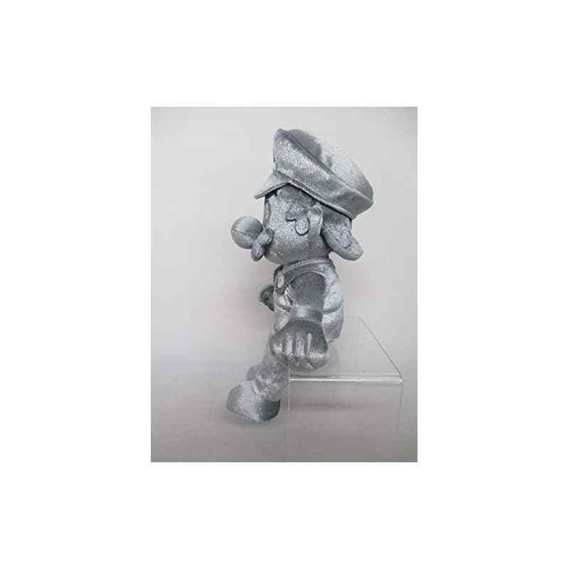 Sanei Boeki Super Mario ALL STAR COLLECTION Metal Mario (S) W11 x D11 x H24cm Plush Toy AC58