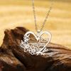 Best Mom Necklace Flower Love Heart Pendant Stainless Steel Jewelry Women Mama Birthday Neck Chain Mother's Day 2026 Trend Gifts