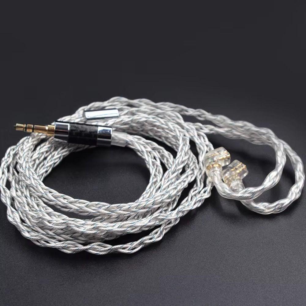 784 Cores KZ Earphones Cable Silver Plated Headset Wire KZ KZ Headphone Cord For ZSN PRO ZSX DQ6